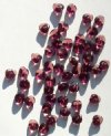 50 4x9mm Amethyst Wavy Disk Beads